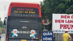 Phát hiện, xử phạt một xe khách chở vượt số người theo quy định