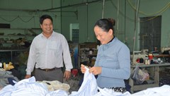 Cơ sở may gia công góp phần giải quyết việc làm cho lao động nông thôn xã Mộ Đức