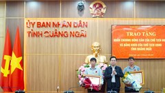 Trao Huân chương cho 2 cá nhân có hành động dũng cảm cứu người ở đặc khu Lý Sơn