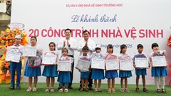 Đầu tư 20 công trình vệ sinh trường học, nâng cao chất lượng môi trường giáo dục