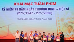 Quảng Ngãi khai mạc Tuần phim kỷ niệm 79 năm Ngày Thương binh - Liệt sĩ