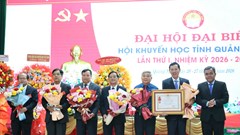 Hội Khuyến học tỉnh Quảng Ngãi đón nhận Huân chương Lao động hạng Ba