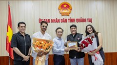 Lãnh đạo UBND tỉnh Quảng Trị tiếp xã giao đoàn làm phim Bollywood