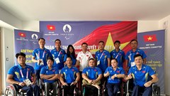 Các vận động viên tập luyện tích cực