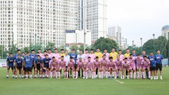 Đội tuyển Bóng đá quốc gia và đội tuyển U20 quốc gia tích cực tập luyện trong ngày Quốc khánh