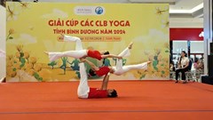 Sôi nổi Giải Cúp các câu lạc bộ Yoga