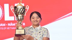 Nữ golfer 12 tuổi đầu tiên vô địch Tiền Phong Golf Championship 2024