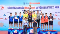 Khép lại Giải bóng bàn tranh Cúp Báo Hà Nội Mới năm 2024