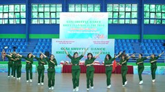 1.342 VĐV tranh tài tại Giải Shuffle dance, khiêu vũ và dân vũ thể thao toàn quốc