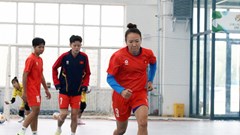 Đội tuyển futsal nữ Việt Nam tập buổi đầu tiên tại Trung Quốc