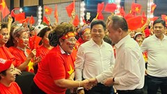 Giám đốc CATP Hà Nội gặp mặt, cảm ơn cổ động viên Việt Nam tại Thái Lan