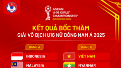 U16 nữ Việt Nam cùng bảng Myanmar và Campuchia tại giải Đông Nam Á 2025