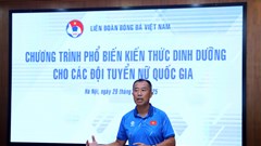 Tăng cường kiến thức dinh dưỡng cho các tuyển thủ nữ U17–U20 quốc gia