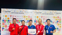 Đánh bại võ sĩ Thái Lan, tay đấm Quang Huy lên ngôi vô địch SEA Games 33
