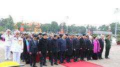 Lãnh đạo Đảng, Nhà nước vào Lăng viếng Chủ tịch Hồ Chí Minh nhân 80 năm Ngày Tổng tuyển cử đầu tiên 