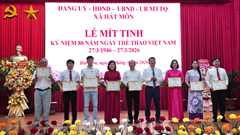 Hát Môn đẩy mạnh phát triển thể thao quần chúng