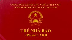 Thẻ nhà báo kỳ hạn 2021 - 2025 được gia hạn sử dụng đến hết ngày 30.9.2026