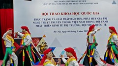 Tìm giải pháp bảo tồn, phát huy giá trị nghệ thuật truyền thống