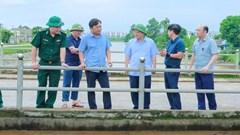 Thứ trưởng Bộ NN&MT kiểm tra khẩn ứng phó bão số 5 tại Thanh Hóa