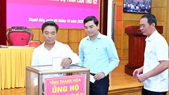 Thanh Hóa quyên góp ủng hộ đồng bào bị thiệt hại do bão số 10