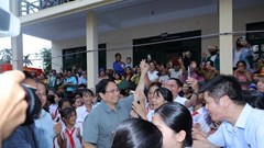 Thủ tướng Phạm Minh Chính dự lễ khởi công trường nội trú vùng biên Thanh Hóa