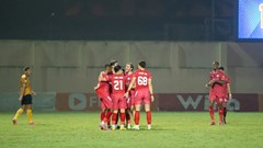 Bàn thắng giữa sân của Văn Hậu, cú đúp Alan: Công an Hà Nội lội ngược dòng tại xứ Thanh