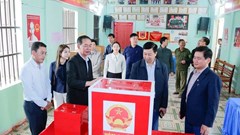 Lãnh đạo Thanh Hóa kiểm tra công tác chuẩn bị bầu cử trước ngày 15.3