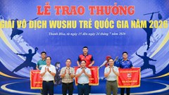 Hà Nội nhất toàn đoàn Giải vô địch Wushu trẻ quốc gia 2026