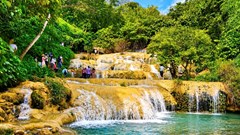Thác Mây 9 bậc giữa đại ngàn xứ Thanh hút khách mùa hè