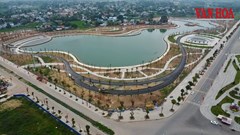 Khánh thành công viên cây xanh hồ điều hòa lớn nhất Thái Nguyên