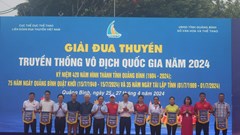 Tranh tài giải đua thuyền truyền thống vô địch quốc gia năm 2024