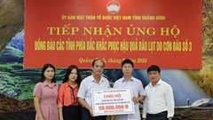 Quảng Bình tiếp nhận 40 tỉ đồng ủng hộ đồng bào miền Bắc
