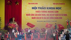 Thiếu tướng Hoàng Sâm - Người Cộng sản kiên trung, nhà chỉ huy quân sự tài năng, người con ưu tú của quê hương Quảng Bình