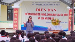 Chung tay bảo vệ trẻ em khỏi bạo lực gia đình