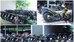 Bắt ổ nhóm trộm cắp và tiêu thụ gần 300 xe mô tô xuyên quốc gia