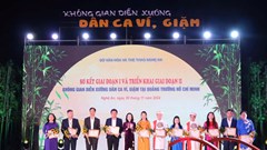 Tái hiện không gian diễn xướng dân ca Ví, Giặm tại Quảng trường Hồ Chí Minh