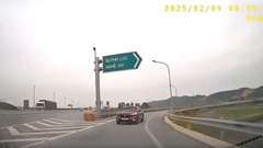 Phạt 19 triệu đồng nữ tài xế đi ngược chiều trên cao tốc