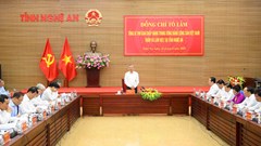 Tổng Bí thư Tô Lâm làm việc với Ban Thường vụ Tỉnh ủy Nghệ An