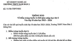 Lý giải điểm chuẩn tổng 3 môn đạt 2,5 vẫn đậu vào lớp 10 trường công lập
