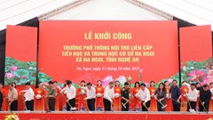 Tổng Bí thư Tô Lâm dự Lễ khởi công xây dựng Trường Phổ thông nội trú liên cấp ở Nghệ An