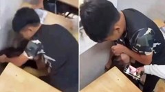 Làm rõ clip nam sinh lớp 10 hành hung bạn gái ngay trong lớp, nhóm bạn reo hò cổ vũ