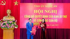 Chủ tịch UBND Hà Tĩnh giữ chức Phó Bí thư Tỉnh ủy Nghệ An