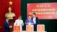 Cử tri Nghệ An rộn ràng, nô nức đi bầu cử