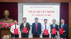 Bộ VHTTDL công bố, trao quyết định bổ nhiệm cán bộ