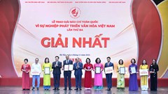 Tôn vinh đóng góp bền bỉ của đội ngũ những người làm báo với sự nghiệp phát triển văn hóa Việt Nam