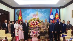 Thứ trưởng Tạ Quang Đông chúc Tết cổ truyền Bunpimay Lào năm Phật lịch 2569