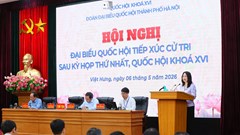 Bộ trưởng Lâm Thị Phương Thanh tiếp xúc cử tri tại TP. Hà Nội