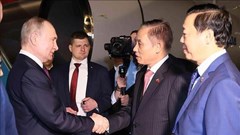 Tổng thống Nga Vladimir Putin bắt đầu thăm cấp Nhà nước tới Việt Nam