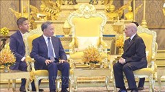 Lễ đón chính thức Chủ tịch nước Tô Lâm thăm cấp Nhà nước Vương quốc Campuchia