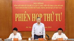 Tổng Bí thư, Chủ tịch nước Tô Lâm chủ trì Phiên họp thứ tư Ban Chỉ đạo Tổng kết 40 năm Đổi mới